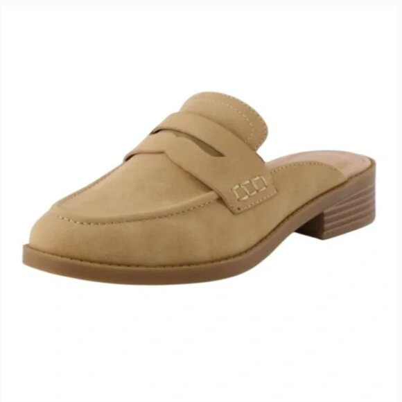 Cynthia Rowley Prescott Light Tan Pointed Mules Size 9 - Picture 1 of 6
